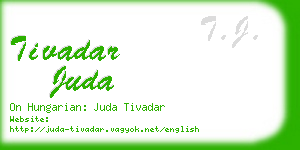 tivadar juda business card